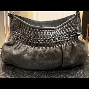 BRIGHTON Black Leather PIA Shoulder Bag